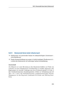 Dokument Brennende Kerze beim Schulversuch