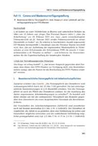 Dokument Corona und Maskenzurverfügungstellung