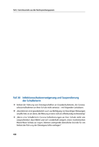 Dokument Infektionsschutzverweigerung und Suspendierung der Schulleiterin 