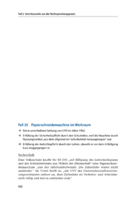 Dokument Papierschneidemaschine im Werkraum