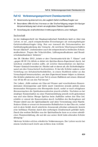 Dokument Verbrennungsexperiment Chemieunterricht
