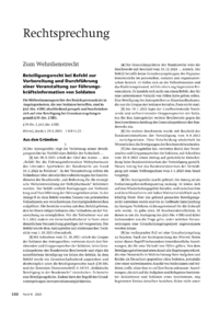 Dokument Beteiligungsrecht bei Befehl zur Vorbereitung und Durchführung einer Veranstaltung zur Führungskräfteinformation von Soldaten