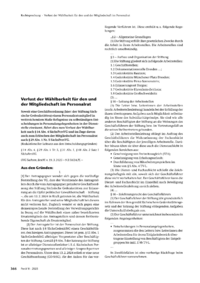 Dokument Verlust der Wählbarkeit für den und der Mitgliedschaft im Personalrat