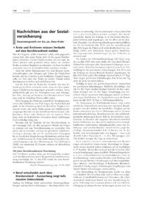 Dokument Nachrichten aus der Sozialversicherung