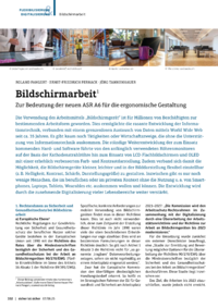 Dokument Bildschirmarbeit
