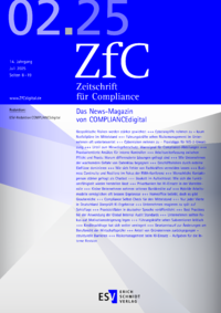 Dokument Zeitschrift für Compliance (ZfC) Ausgabe 02 2025