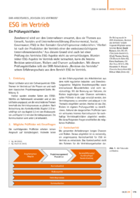 Dokument ESG im Vertrieb