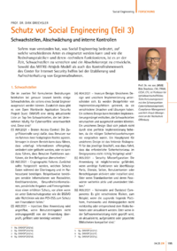 Dokument Schutz vor Social Engineering (Teil 3)