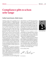 Dokument Compliance gibt es schon sehr lange
