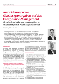 Dokument Auswirkungen von Ökodesignvorgaben auf das Compliance-Management