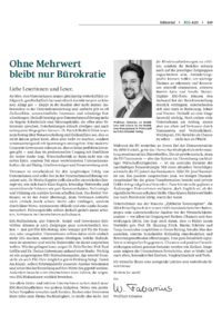 Dokument Ohne Mehrwert bleibt nur Bürokratie