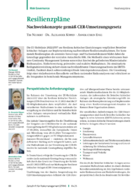 Dokument Resilienzpläne
