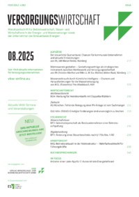 Dokument Zeitschrift Versorgungswirtschaft (VW) Ausgabe 08 2025