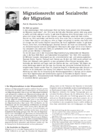 Dokument Migrationsrecht und Sozialrecht der Migration