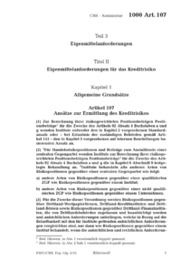 Dokument Artikel 107 Ansätze zur Ermittlung des Kreditrisikos