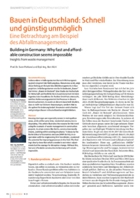 Dokument Bauen in Deutschland: Schnell und g&uuml;nstig unm&ouml;glich