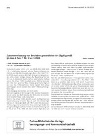 Dokument Zusammenfassung von Betrieben gewerblicher Art (BgA) gemäß § 4 Abs. 6 Satz 1 Nr. 1 bis 3 KStG