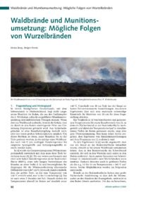 Dokument Waldbrände und Munitionsumsetzung: Mögliche Folgen von Wurzelbränden