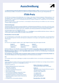 Dokument Ausschreibung ITVA-Preis