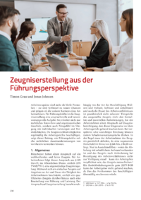 Dokument Zeugniserstellung aus der Führungsperspektive