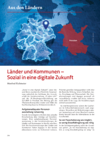 Dokument Länder und Kommunen – Sozial in eine digitale Zukunft