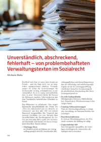 Dokument Unverständlich, abschreckend, fehlerhaft – von problembehafteten Verwaltungstexten im Sozialrecht