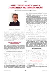 Dokument Arbeitszeiterfassung in Spanien: Strenge Regeln und kommende Reform