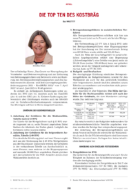 Dokument Die Top Ten des KostBRÄG