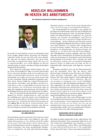 Dokument Herzlich willkommen im Herzen des Arbeitsrechts