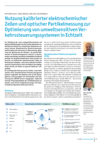 Dokument Nutzung kalibrierter elektrochemischer Zellen und optischer Partikelmessung zur Optimierung von umweltsensitiven Verkehrssteuerungssystemen in Echtzeit