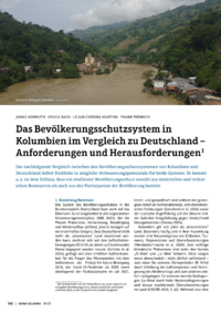 Dokument Das Bevölkerungsschutzsystem in Kolumbien im Vergleich zu Deutschland – Anforderungen und Herausforderungen