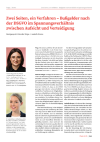 Dokument Zwei Seiten, ein Verfahren – Bußgelder nach der DSGVO im Spannungsverhältnis zwischen Aufsicht und Verteidigung