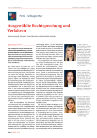 Dokument Schlaglicht 1:Das Landgericht Leipzig untersagt die umfassende Datenerfassung auf Drittanbieter-Websites und in Drittanbieter-Apps durch Meta