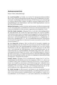 Dokument Autorenverzeichnis