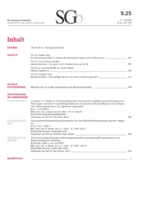Dokument Inhaltsverzeichnis / Impressum