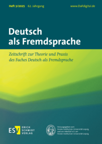 Dokument Deutsch als Fremdsprache Ausgabe 03 2025