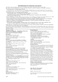 Dokument Schreibhinweise für Autorinnen und Autoren