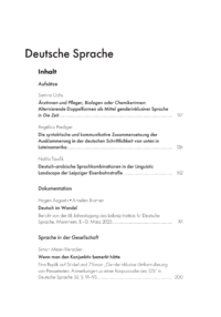Dokument Inhaltsverzeichnis