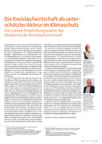 Dokument Die Kreislaufwirtschaft als unterschätzter Akteur im Klimaschutz