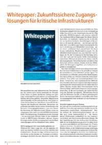 Dokument Whitepaper: Zukunftssichere Zugangslösungen für kritische Infrastrukturen