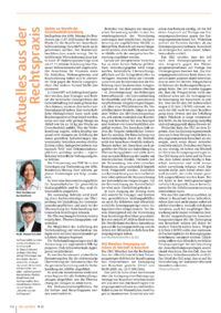 Dokument Aktuelles aus der Rechtspraxis