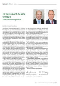 Dokument Es muss noch besser werden