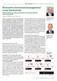 Dokument Bewusstes Innovationsmanagement in der Baubranche