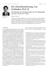 Dokument Die Dekarbonisierung von Gebäuden (Teil 2)