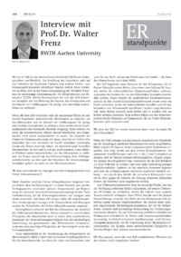 Dokument Interview mit Prof. Dr. Walter Frenz – RWTH Aachen University
