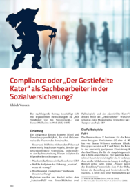 Dokument Compliance oder „Der Gestiefelte Kater“ als Sachbearbeiter in der Sozialversicherung?