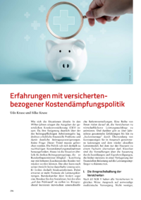 Dokument Erfahrungen mit versichertenbezogener Kostend&auml;mpfungspolitik