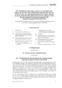 Dokument 187. Merkblatt (2013) zum Vertrieb von Anteilen oder Aktien an EU-AIF oder inländischen Spezial-AIF, die von einer EU-AIF-Verwaltungsgesellschaft verwaltet werden, an semi-professionelle und professionelle Anleger in der Bundesrepublik Deutschland gemäß § 323 Kapitalanlagegesetzbuch (KAGB)