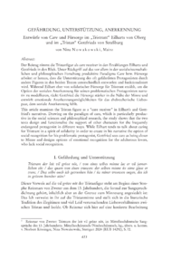 Dokument Gefährdung, Unterstützung, Anerkennung