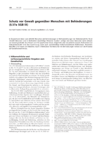 Dokument Schutz vor Gewalt gegenüber Menschen mit Behinderungen (§ 37a SGB IX)